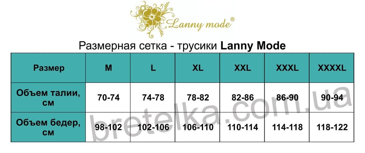 Трусики женские микрофибра черные Lanny Mode 51090 черный XXL