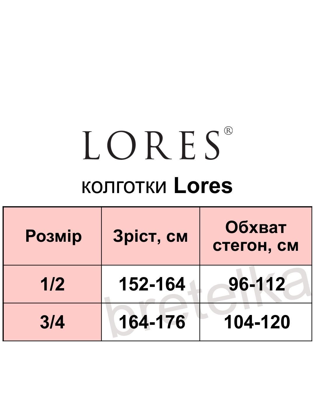 Колготки средняя сетка Lores Rete 15 черные 1/2