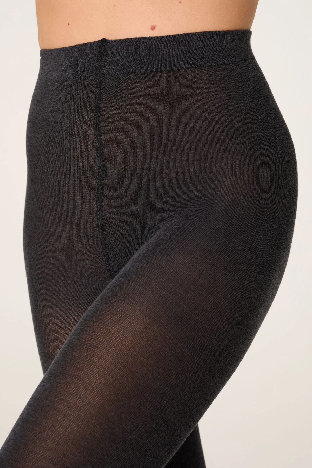 Колготки теплые из хлопка 150 den Lores Cotone Inverno черные 3