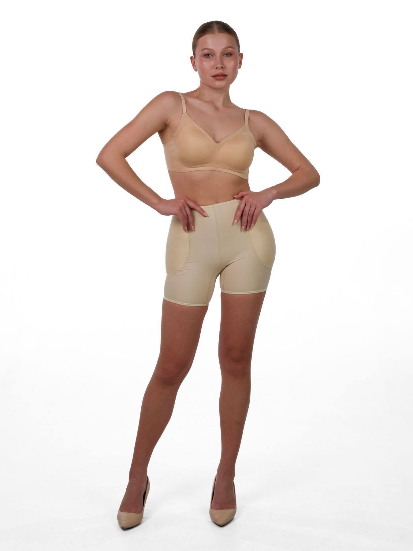 Шорты пуш ап для увеличения бедер бежевые Form Angel 5300 L/XL
