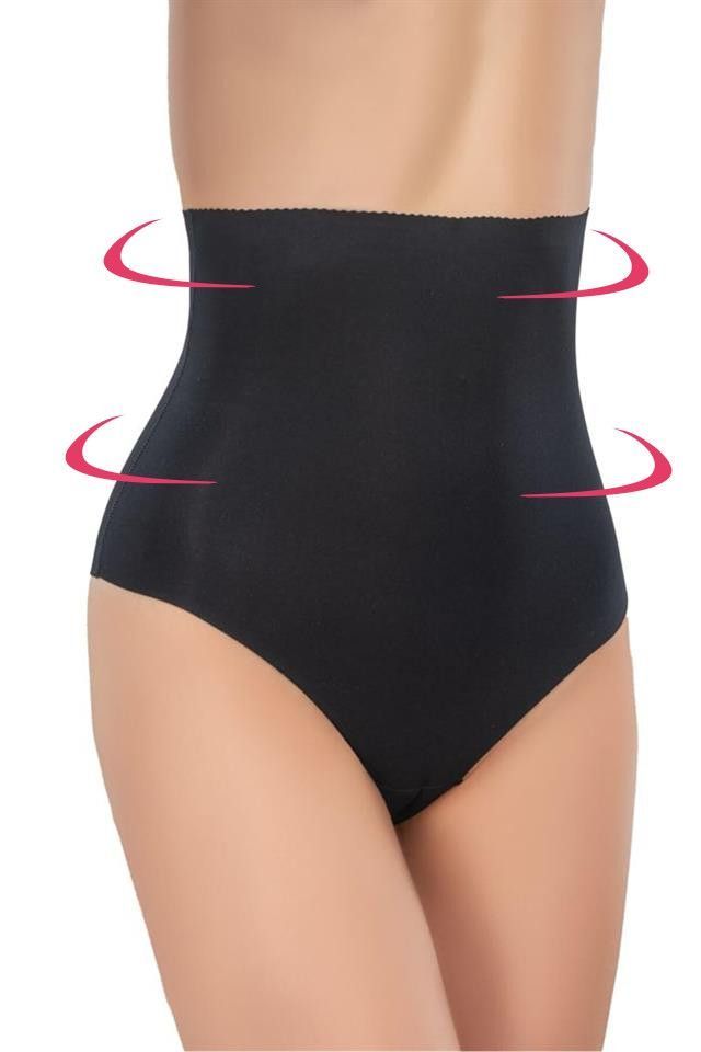 Стягуючі стрінги високі безшовні чорні Emay Magic Intimates 2720 XL