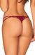 Стринги бордові Obsessive Ivetta S/M