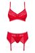 Женское белье комплект большого размера красный XXL (50-52) Obsessive Jolierose Польша