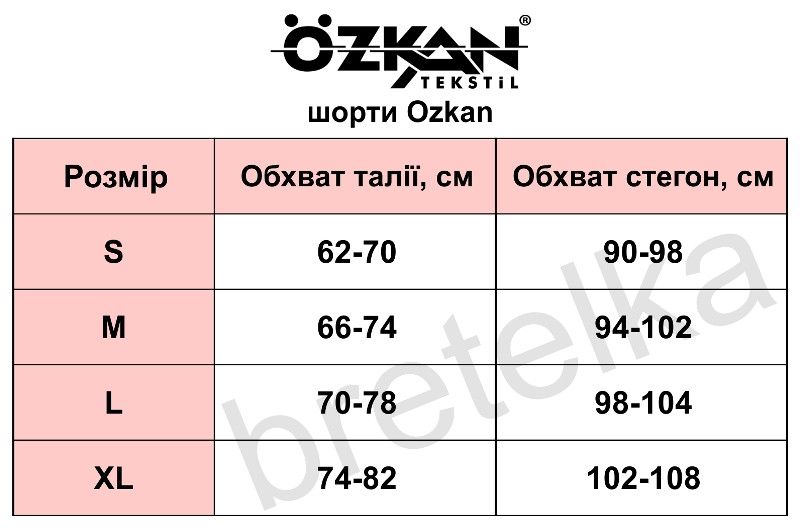 Труси-шорти бавовняні Ozkan 0412 бежеві L