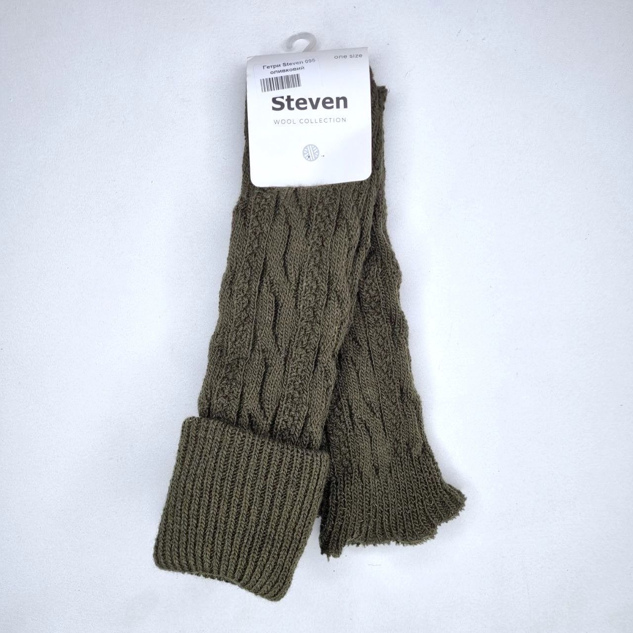 Гетри жіночі вовняні Steven 095 зелені