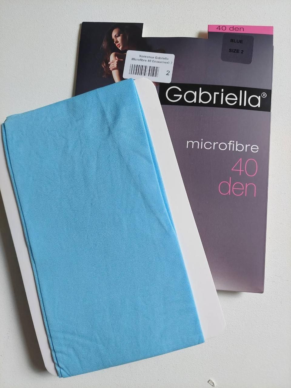 Колготки цветные Gabriella Microfibre 40 den голубой 5