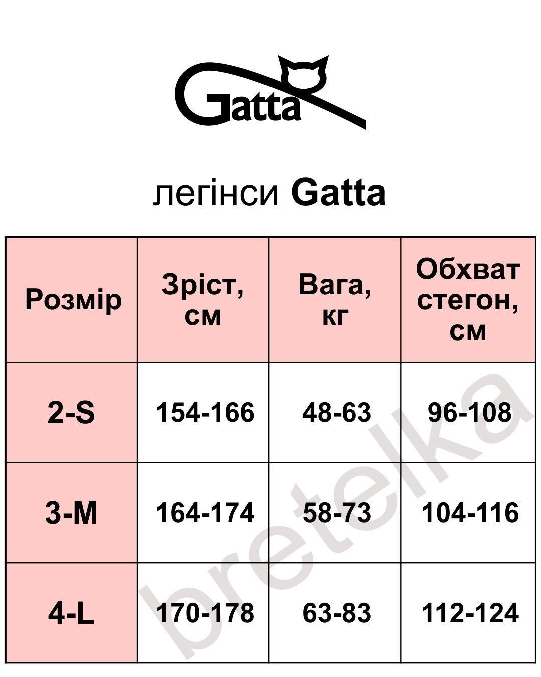 Леггинсы 20 den Gatta Trendy Nanette черные 4-L