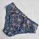 Трусы женские слипы микрофибра с кружевом джинсовые Lanny Mode 52491