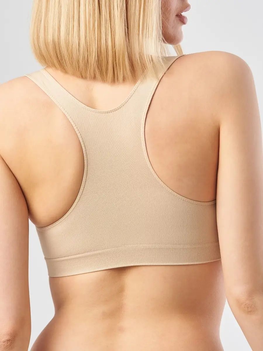 Безшовний бюстгальтер топ бежевий Form Angel 5322 L/XL