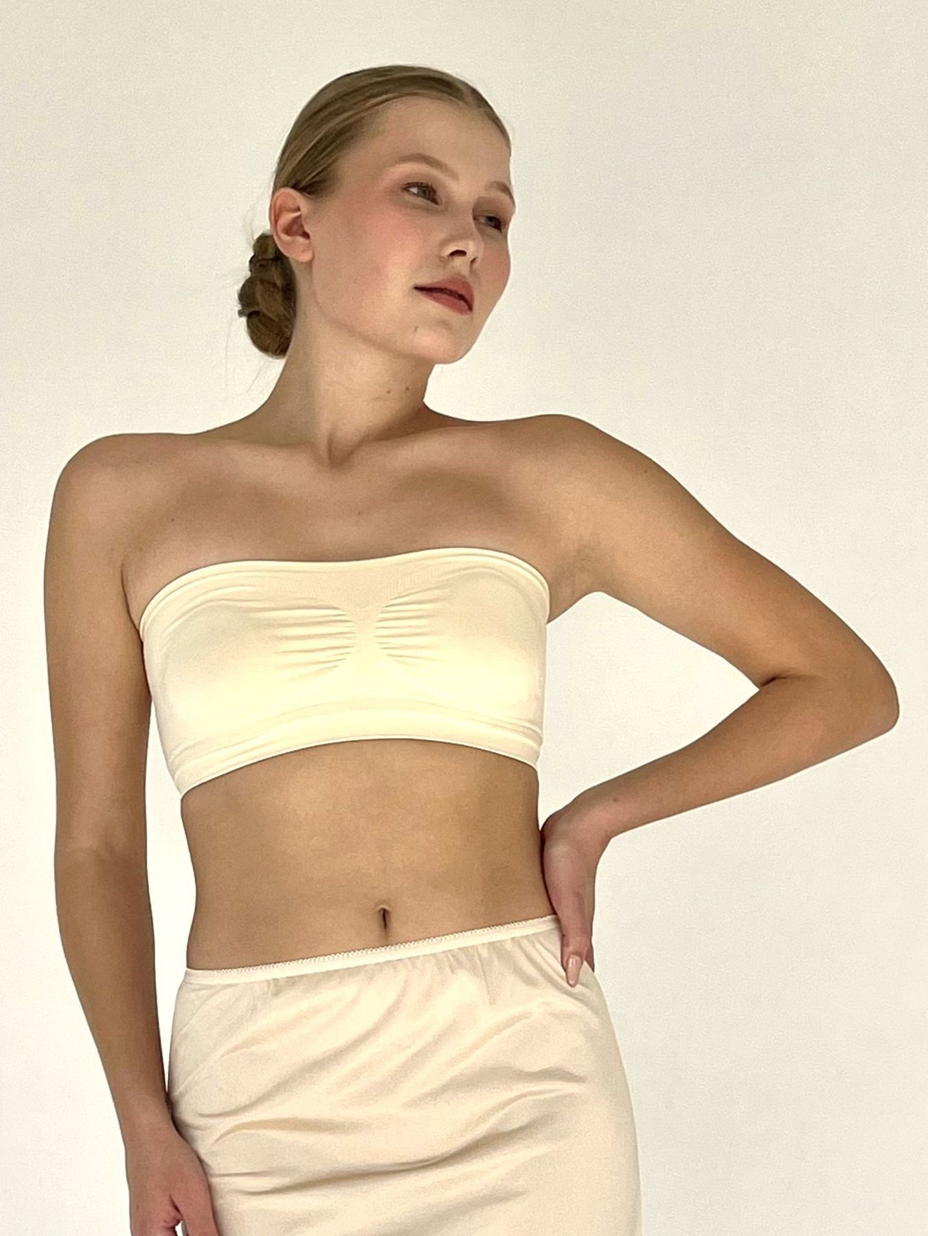 Бюстгальтер топ бандо бежевый Form Angel 5313 L/XL