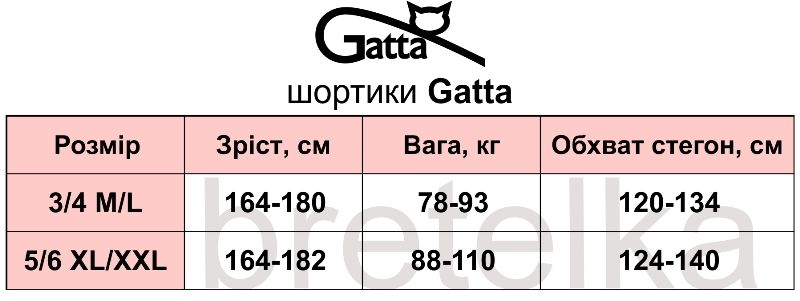 Шорты бесшовные от натирания бедер бежевые Gatta Summer 3/4 M/L