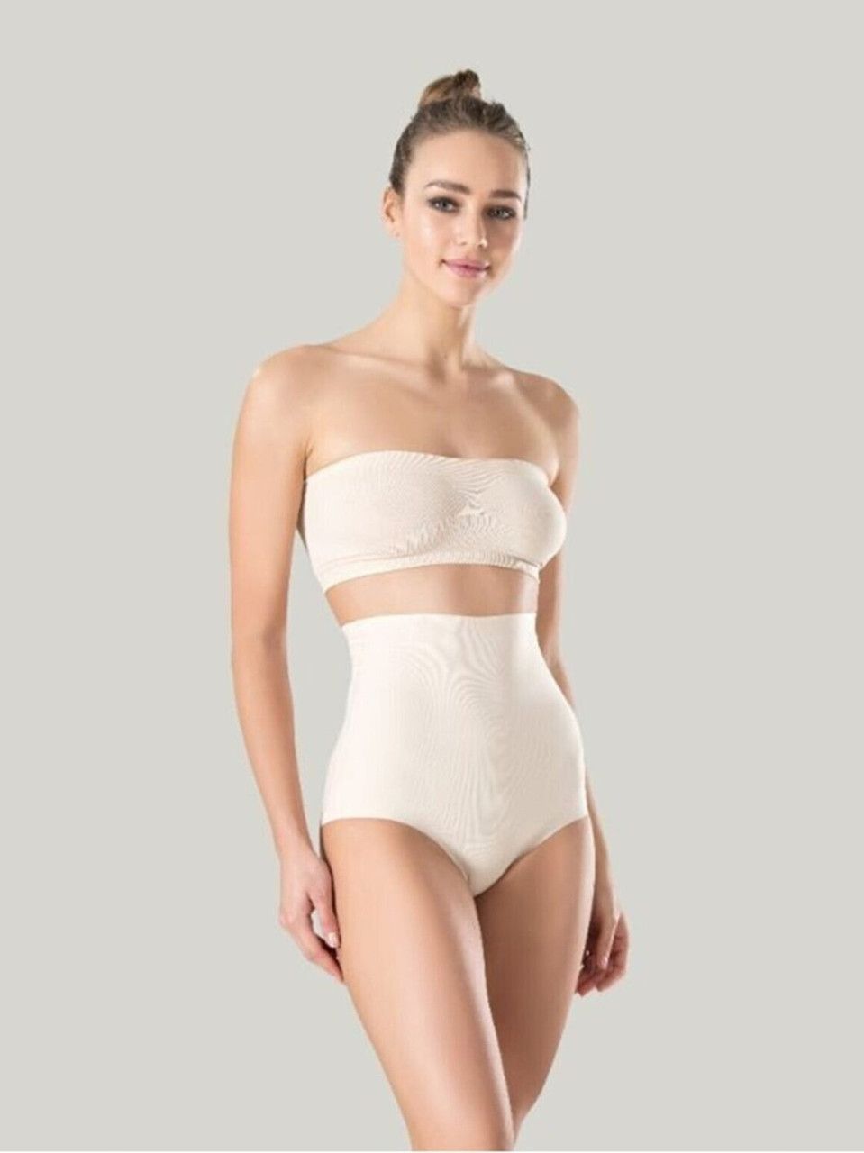 Утягивающие трусы бесшовные Miss Fit 14002 бежевый L/XL