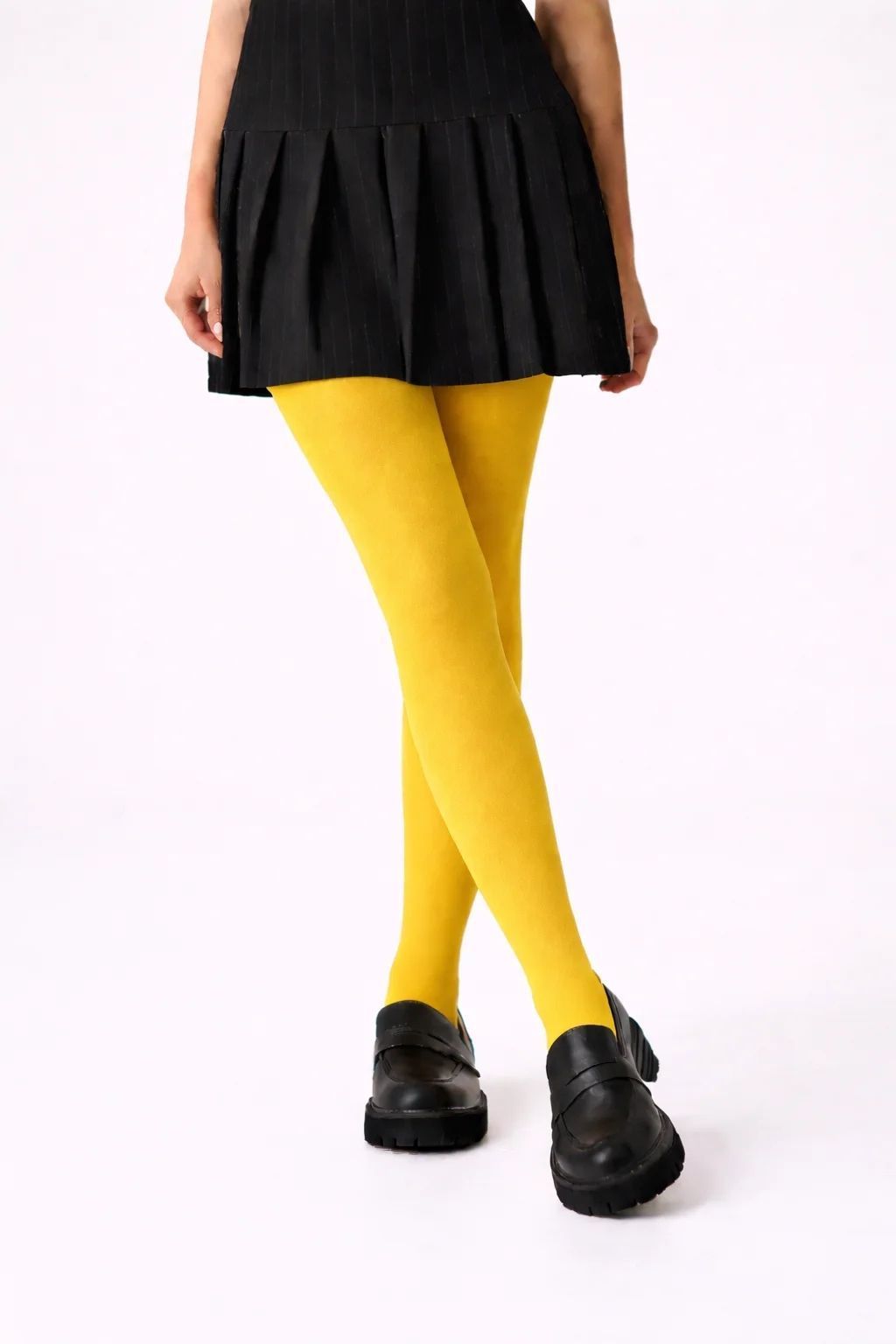 Кольорові колготки з мікрофібри 60 den Lores Concorde giallo жовтий 3