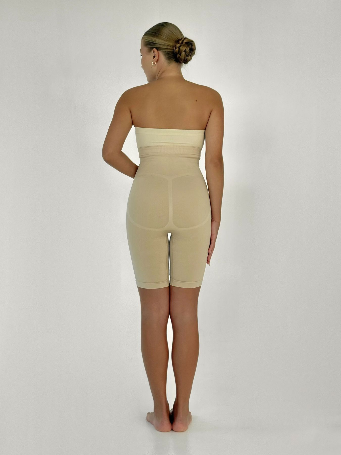 Стягуючі шорти високі бежеві Emay 2006 XL/XXL