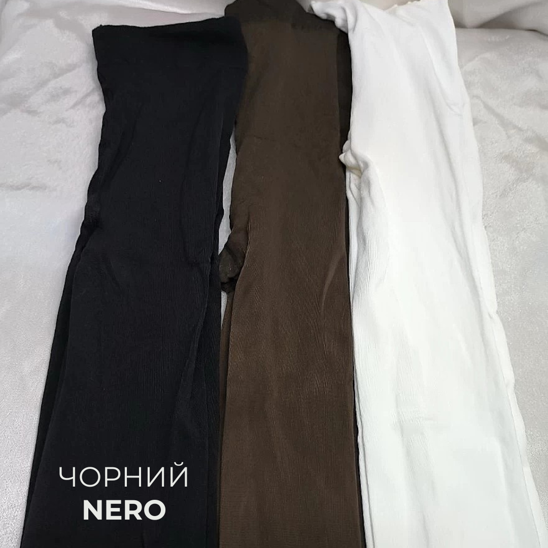 Колготки плотные с сатиновым блеском 100 den Lores Lucido nero черный 4