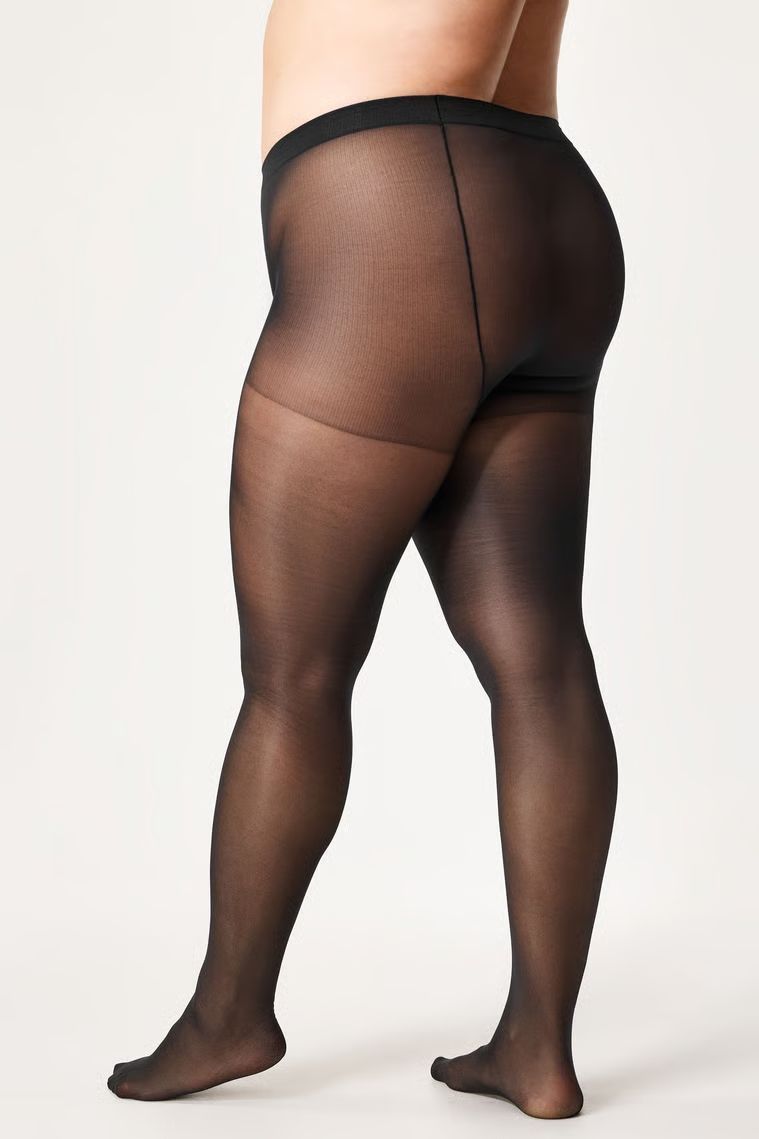 Колготки великого розміру 40 den Giulia POSITIVE LOOK чорні 7/3XL