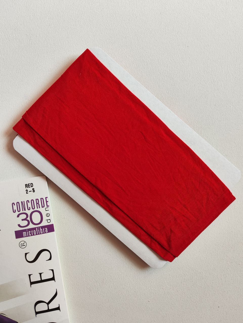 Цветные колготки из микрофибры 30 den Lores Concorde red красный 5