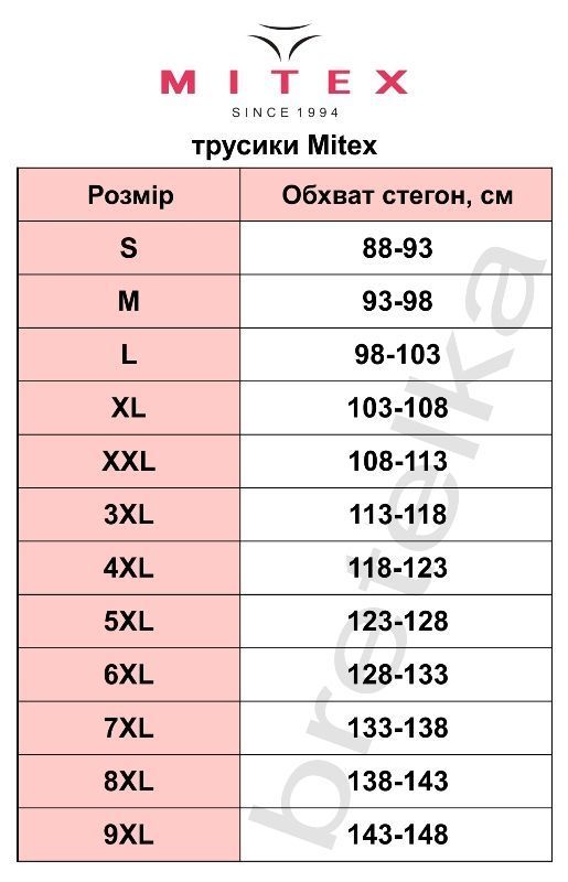 Трусы с утяжкой живота бежевые Mitex ALA 6XL