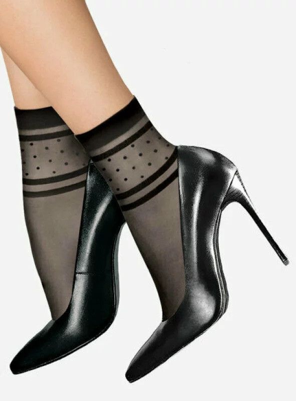 Шкарпетки капронові 20den чорні Lores Grazia