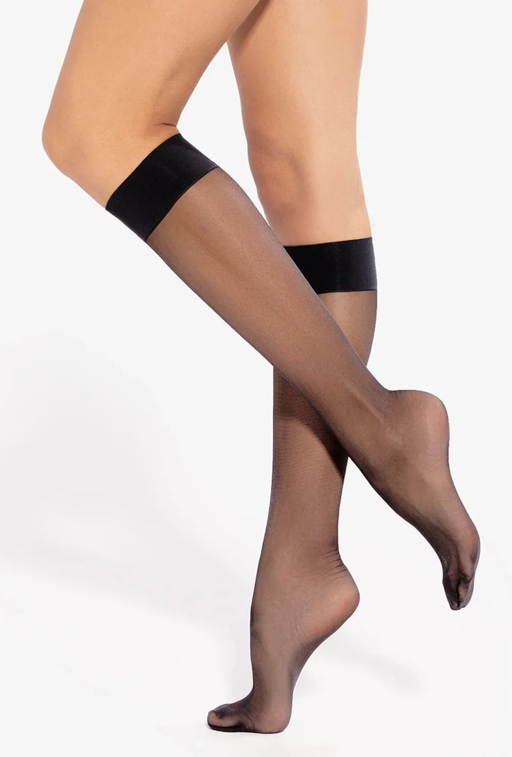 Гольфи підколінки 40 den капронові Lores Natalie чорні