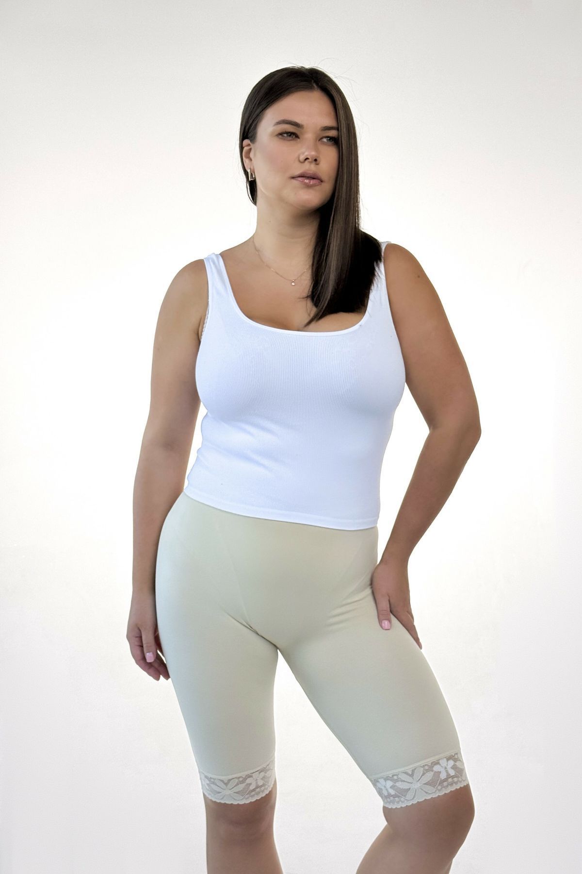 Шорты от натирания ног из тонкой микрофибры бежевые Emay 3004 XL/XXL