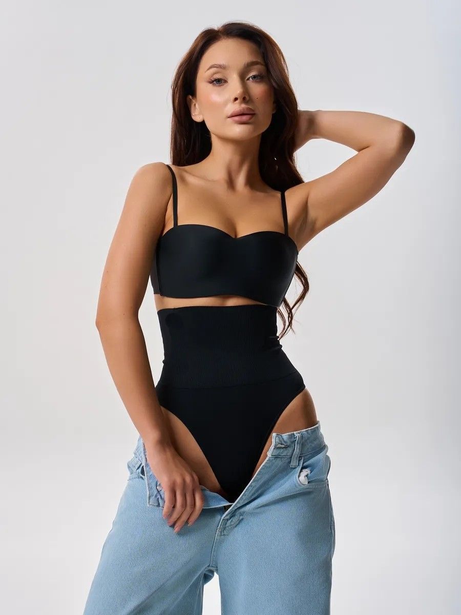 Утягивающие стринги высокие черные Form Angel 5013 S/M