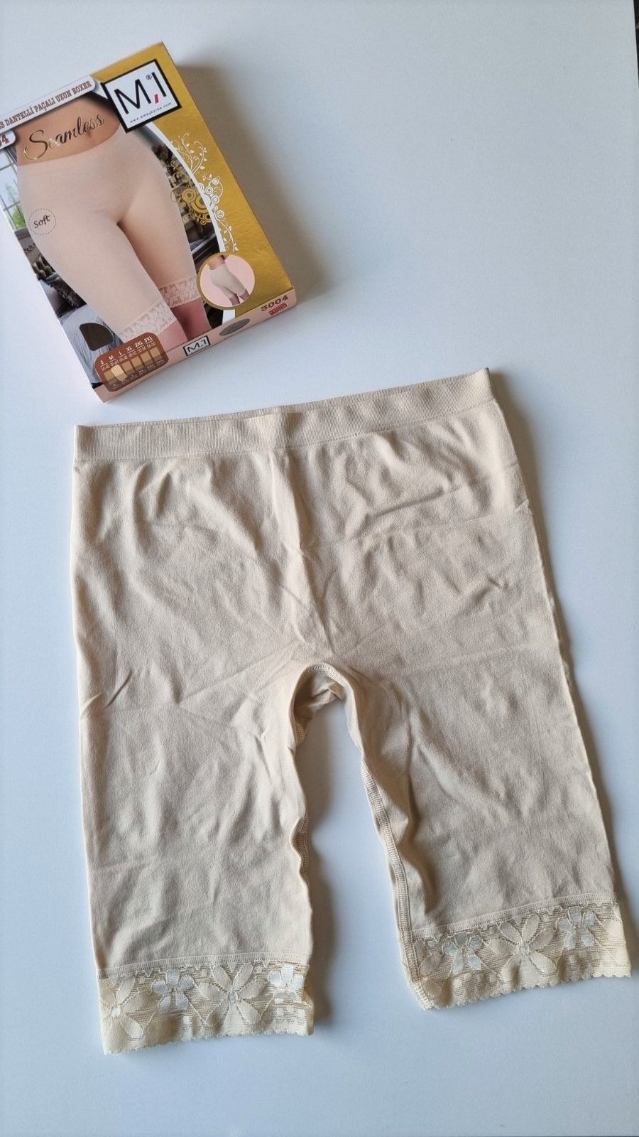 Шорты от натирания ног из тонкой микрофибры бежевые Emay 3004 XL/XXL