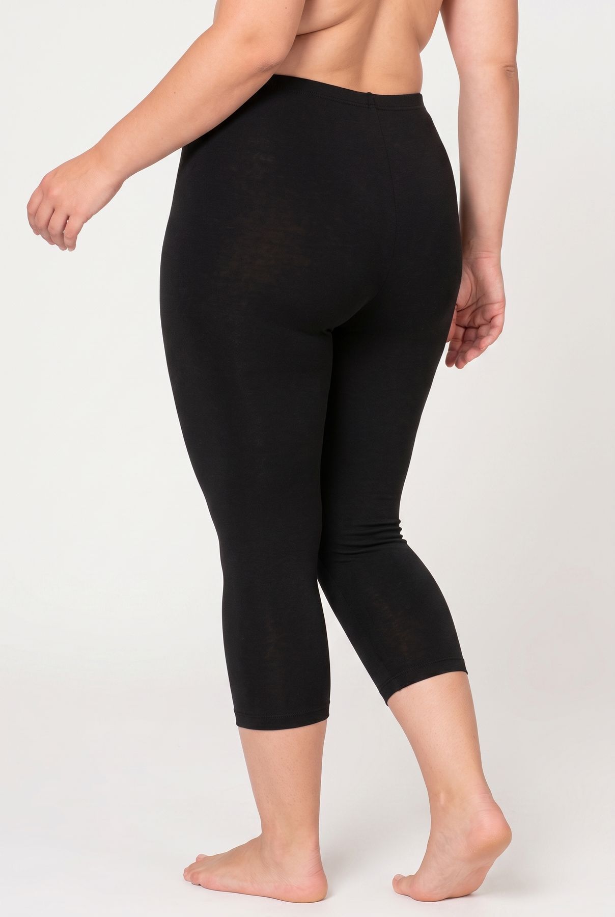 Бриджи капри из модала Ozkan 27778 черный XXL