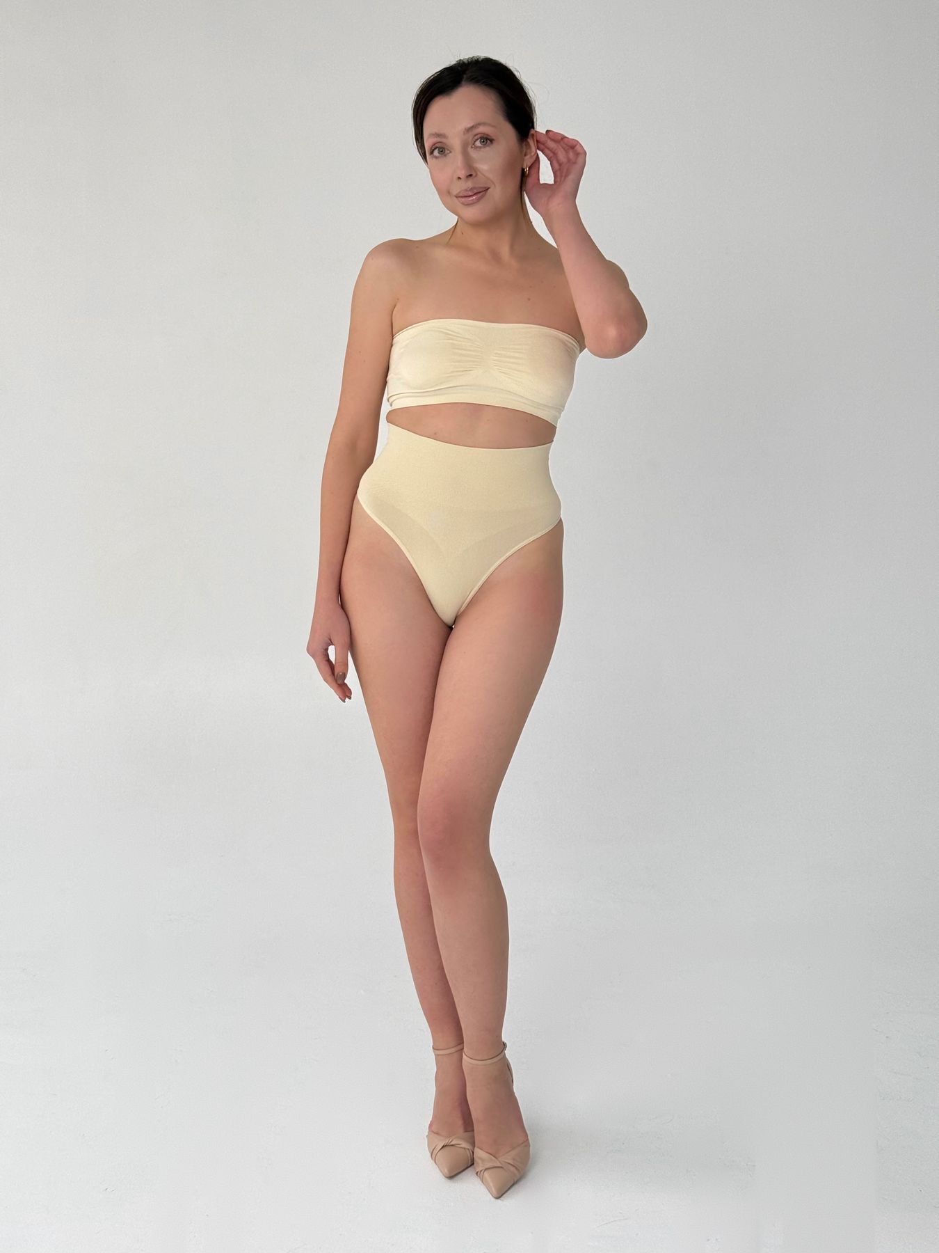 Утягивающие стринги бежевые Form Angel 5203 L/XL