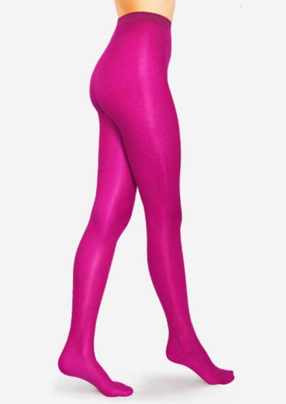 Колготки плотные с сатиновым блеском 100 den Lores Lucido fuxia розовый 4