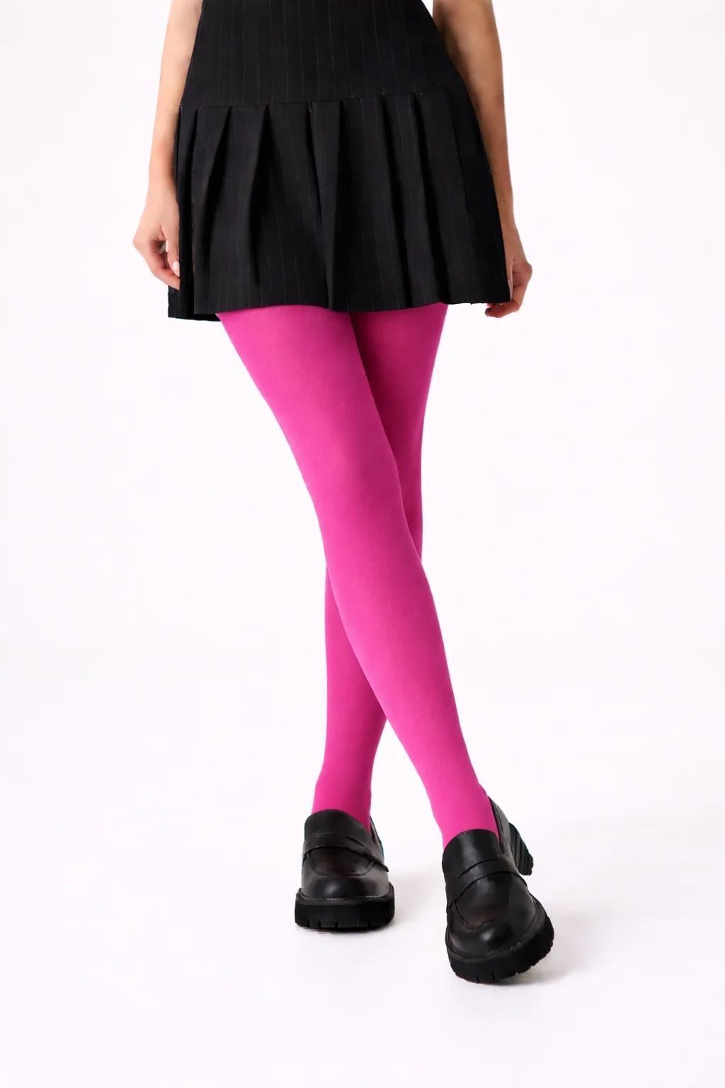Цветные колготки из микрофибры 60 den Lores Concorde fuxia розовый 4