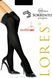 Высокие гольфы заколенки 100 den из мягкой микрофибры Lores Sorrento черные 1/2