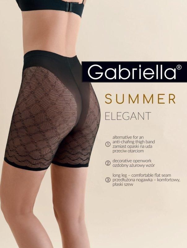 Шорти безшовні від натирання ніг чорні Gabriella Elegant 4-L