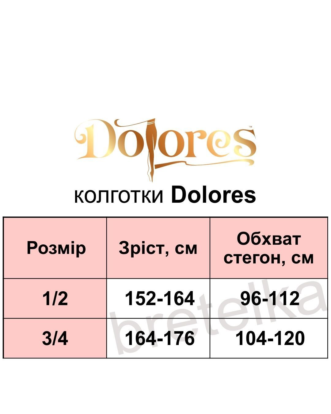Колготки дрібна сітка зі швом Dolores Elen Rete чорні 3/4