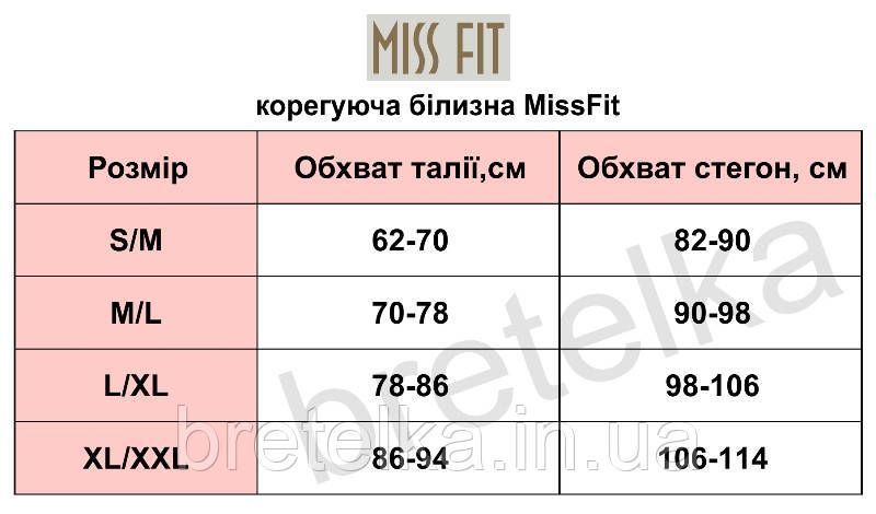 Стягуючі труси чорні Miss Fit 1001 M/L