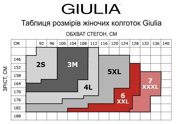 Колготки без шортиків 20 den Giulia Comfort чорні 2