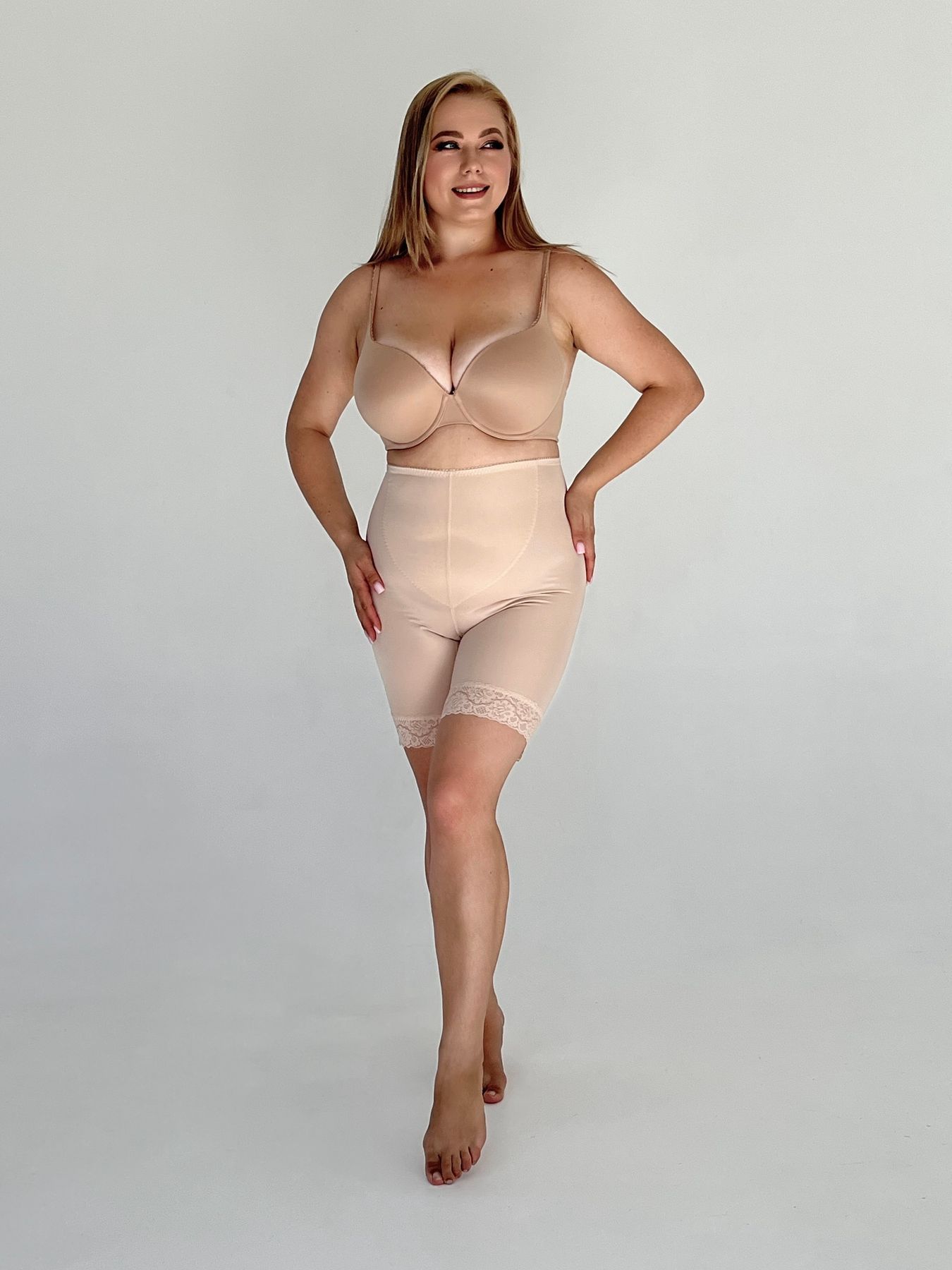 Корегуючі шорти бежеві Afina 029 XXL