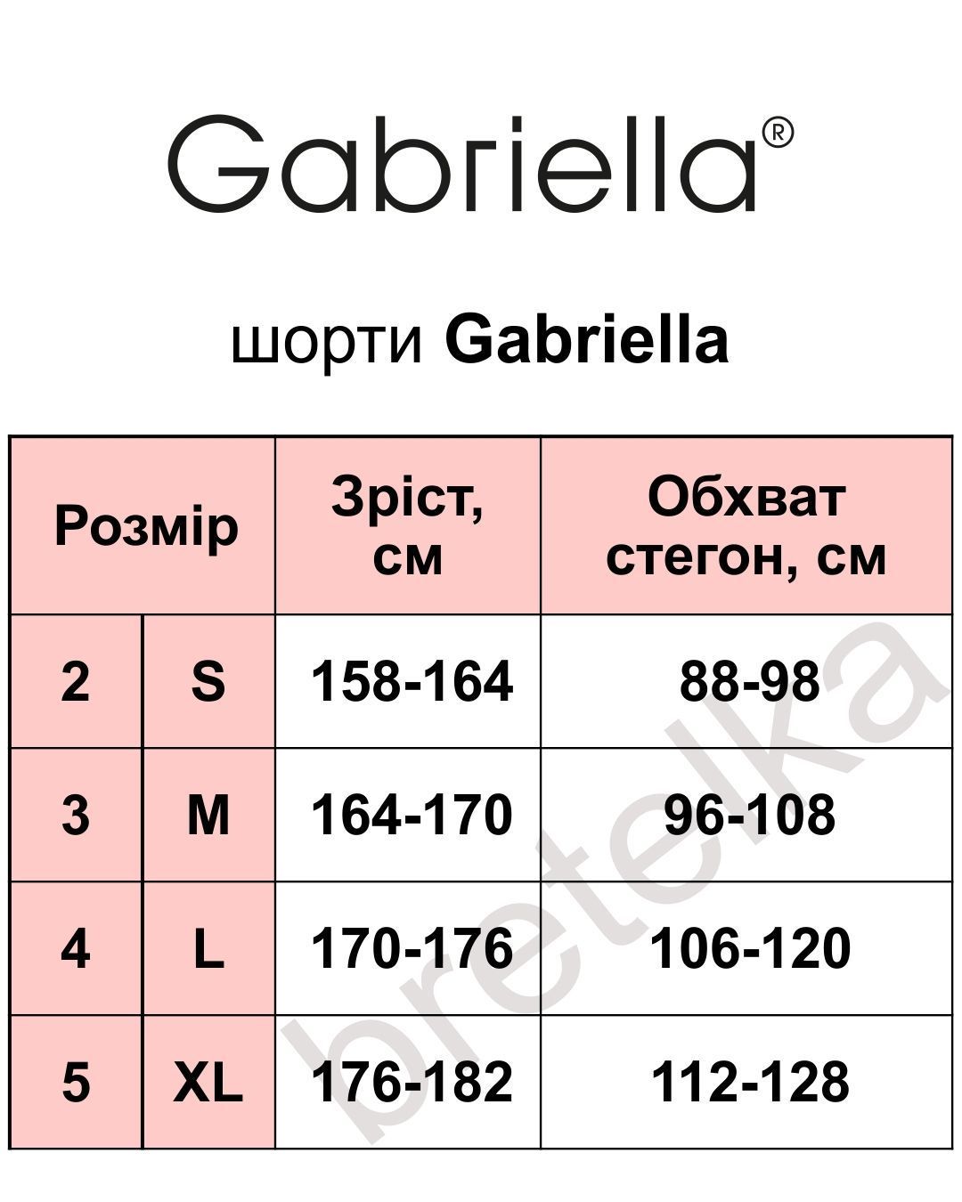 Шорты бесшовные от натирания ног черные Gabriella Elegant 2-S