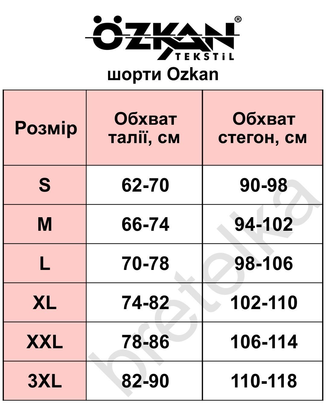 Трусы шорты хлопковые Ozkan 26591 бежевые S