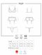 Женское белье комплект из бюстгальтера, трусиков и пояса для чулок малиновый Obsessive 845-SEG-5 S/M